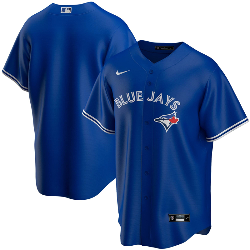 MLB Men Toronto Blue Jays Nike Royal Alternate 2020 Replica Team Jersey